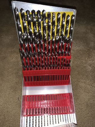 Vintage Drildex 1 To 60 Set With Box And Bits