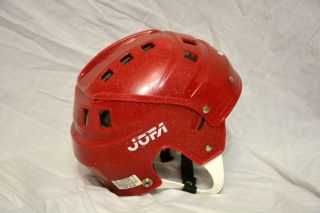 Hockey Helmet Vintage Red Jofa Vtg Size 49 - 56 215 Sweden Gretzky Style
