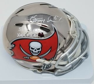 Keenan Mccardell Autographed/signed Buccaneers Chrome Mini Helmet W/ 1 Insc Bas