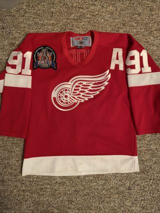 Vintage Detroit Red Wings Sergei Fedorov Jersey 1997 Stanley Cup Youth L/xl