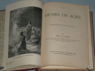1898 BOOK THE DESIRE OF AGES BY MRS.  E.  G.  WHITE 3