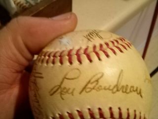 Authentic Autographed Spaulding Base Ball By The 1943 Cleveland Indians