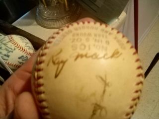 authentic autographed spaulding base ball by the 1943 cleveland indians 2