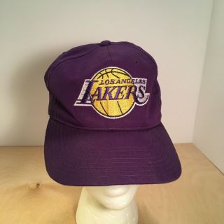 Vintage Los Angeles Lakers Cap Logo Twins Hat Cotton 80’s / 90s Snap Back