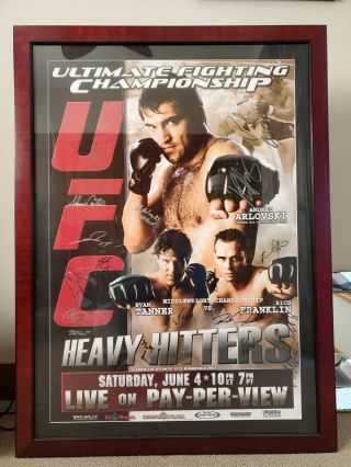 Ufc 53: Heavy Hitters Signed Framed Poster