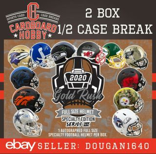 2020 Gold Rush Full Size Helmet Specialty Tampa Bay Buccaneers [2box] Break Live
