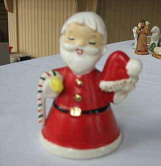 Vintage Napco Santa Claus Christmas Bell