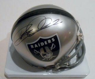 Rod Woodson Signed Oakland Raiders Mini Football Helmet W/coa