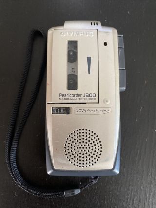 Vintage Olympus Pearlcorder J300 Microcassette Recorder Voice Activated