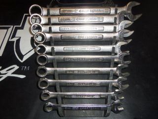 55 Year Old Vintage Craftsman Metric Combination Wrench Set Usa Made