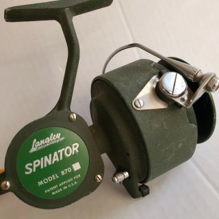 Vintage Langley Spin Reel Spinator Model 870 Salt Water