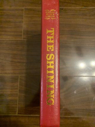 The Shining,  Stephen King,  Red Leather Library Edition,  Rare