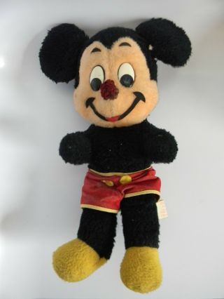 Vtg 1950s Walt Disney Mickey Mouse Plush Character 15 " California Stuffed Toys