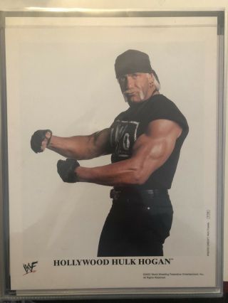 Wwf Wwe Hollywood Hulk Hogan Nwo Wcw P - 748 8x10 Color Promo Photo 2002 Rare Old