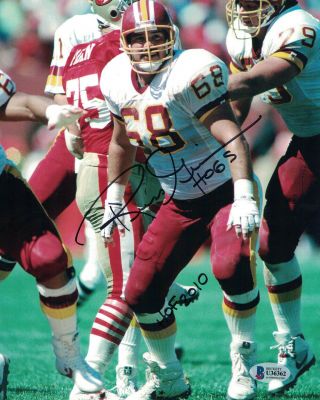 Russ Grimm Autographed Washington Redskins 8x10 Photo Hof Bas 29738