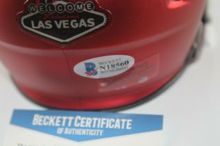 Keenan McCardell signed UNLV Mini Helmet Beckett Jaguars 3