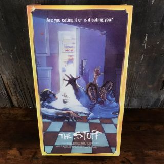 Vtg The Stuff Vhs 1985 Cult Horror Sci - Fi Action R&g Starmaker Moriarty Cohen