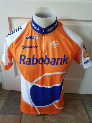 Rabobank Agu Giant Size S Retro Retro Vintage Team Cycling Jersey Made In Italy
