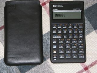 Hp Hewlett Packard 20s Scientific Calculator W/case And Batteries Vintage