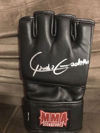 Claudia Gadelha Autograph Mma Glove Signed W/ Ufc The Ultimate Fighter Jiu J