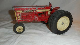 Vintage Ertl Farmall 560 Narrow Front Dual Rear Wheels With Ac Plow One Missing