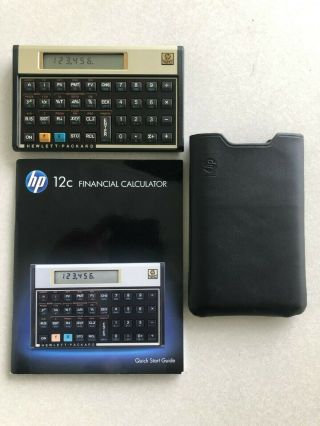 Vintage.  Hewlett Packard Hp 12c Financial Calculator In.