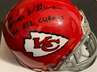 Fred Williamson " The Hammer " Kansas City Chiefs 1966 Afl Champs Signed Mini