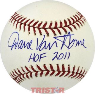 Dave Van Horne Autographed Ml Baseball Inscribed Hof 2011 Tristar Marlins Expos