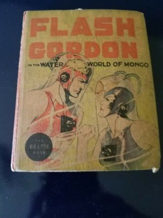 Flash Gordon In The Water World Of Mongo Big Little Book 1937 Fine Cond.