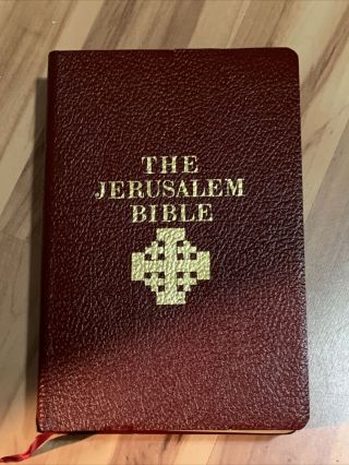 The Jerusalem Bible 1966 Red Leather Boxed Thin Paper Edition Gilt Edges