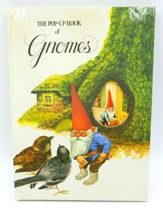 Vintage 1979 " The Pop - Up Book Of Gnomes " Harry N.  Abrams Color Pop - Up Book