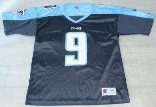 Vintage Champion Steve Mcnair 9 Tennessee Titans Team Edition Jersey Size M (40
