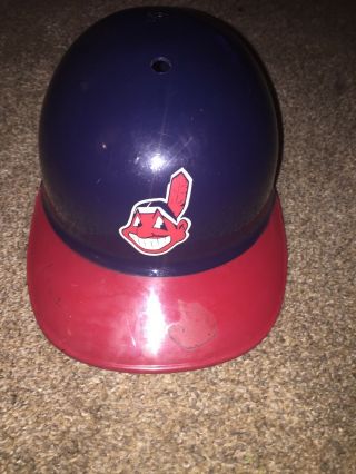 Vintage Cleveland Indians Chief Wahoo Souvenir Plastic Batting Helmet Mlb