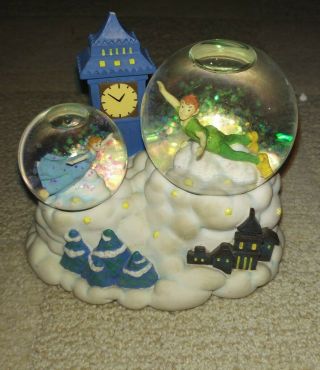 Vintage Disney Peter Pan And Tinker Bell You Can Fly Music Globe