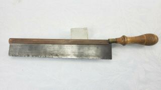 Vintage Henry Disston & Sons 10 " Dovetail Saw No.  68 Copper Back
