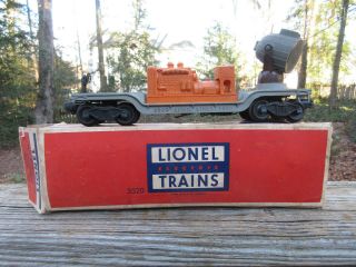 Vintage Lionel Operating Searchlight 3520 Train Car And Box