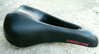 Vtg Terry Tfi Liberator Anatomical Cut - Out Bike Seat Saddle Made In Italy
