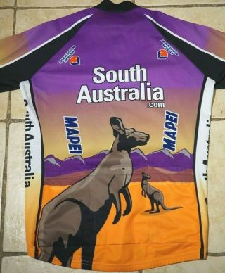 Vintage SMS Santini Cycling Jersey Australia Bianchi Mapei Kangaroo Mens XL 50 3