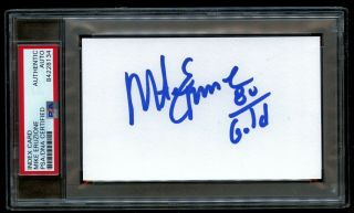 Mike Eruzione Signed Autograph 3x5 Index Card 1980 Usa Hockey Olympic Team Psa