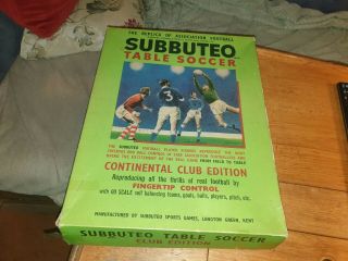 Vintage Subbuteo Set,  Continental Club Edition,