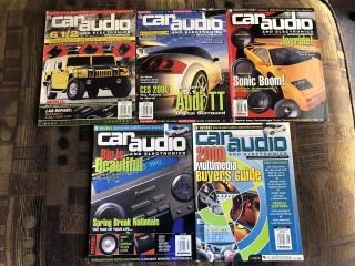 5 Vintage Car Audio And Electronics Magazines 2000.  Multimedia Buyers Guide