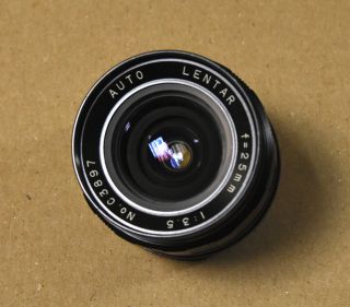 Vintage Lentar 25mm 3.  5 M42 Screw Mount Lens For Pentax,  Yashica,  Vivitar & More
