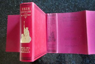 ISIS UNVEILED by H.  P.  BLAVATSKY 1975 Reprint.  H/Back D/Jacket OCCULT THEOSOPHY 2