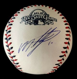 Miguel Tejada Oakland A’s Baltimore Orioles Autographed Signed Baseball Jsa