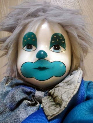 Vintage Porcelain Hobo Clown Doll Decorative Collectible Clowns Circuses Large