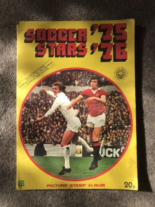 Fks Soccer Stars Football Sticker Album 75/76 Vintage Near Full Rare Soccer Vgc