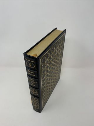 THE DESCENT OF MAN by Charles Darwin Easton Press Leather Bound Very Good 3