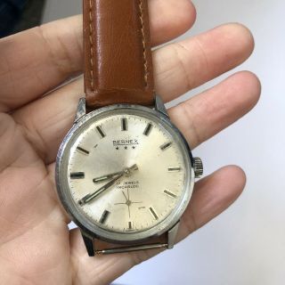 Bernex 17 Jewels Swiss Vintage Mens Mechanical Watch Broken Strap