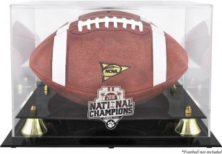 Clemson Tigers College Football 2016 National Champs Logo Football Display Case