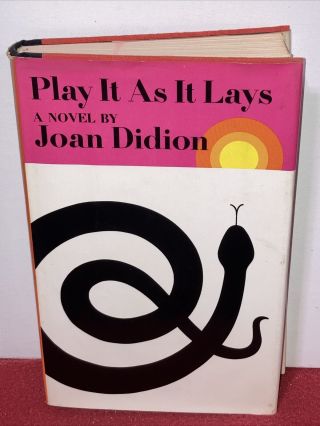 Play It As It Lays By Joan Didion Farrar Straus First 1st Edition Printing 1970